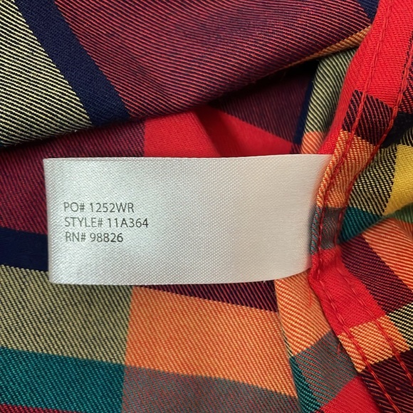 US Polo  Assn plaid button down shirt with stretch Men’s size Large - Picture 10 of 16